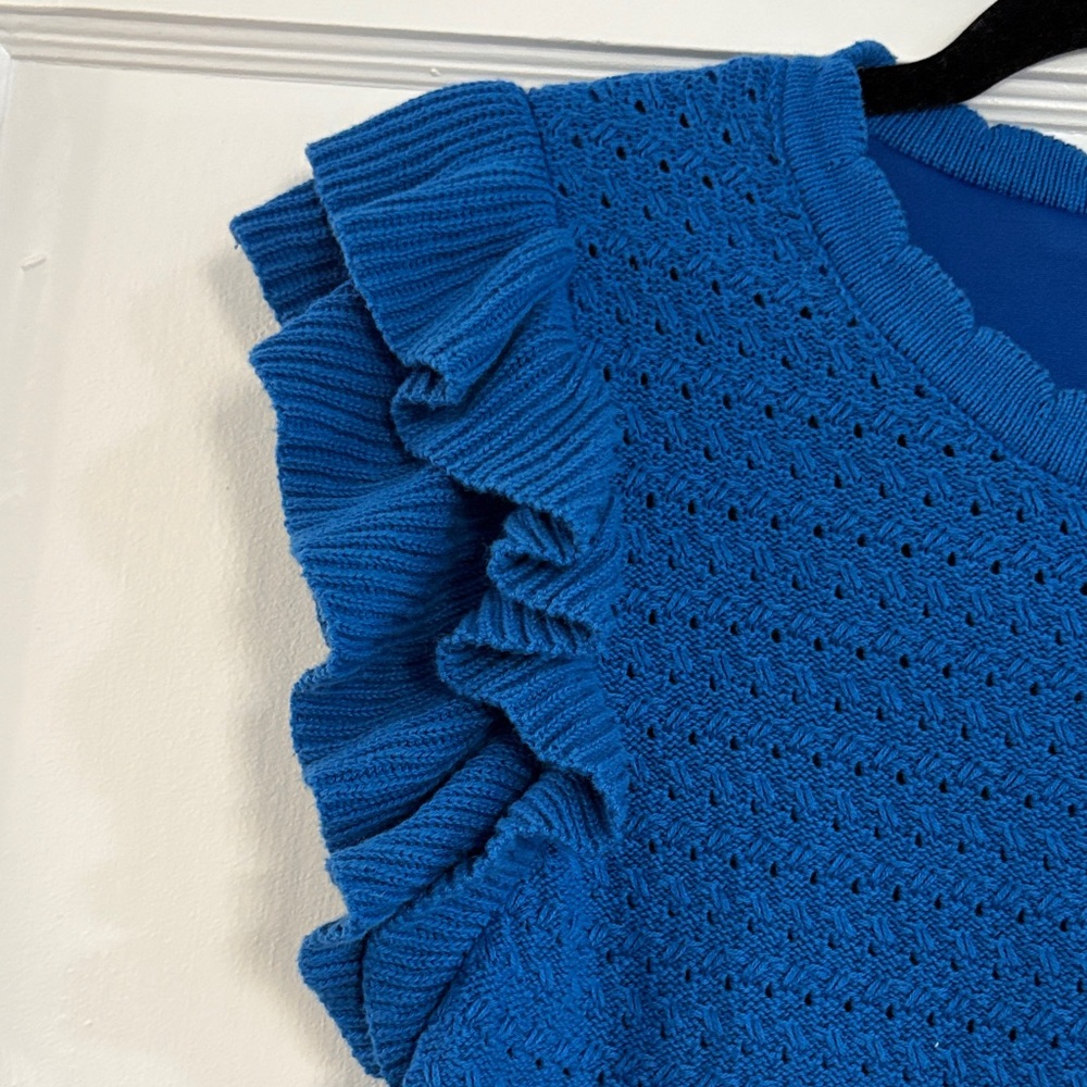 Blue Ruffled Dress - Picture 3 of 4